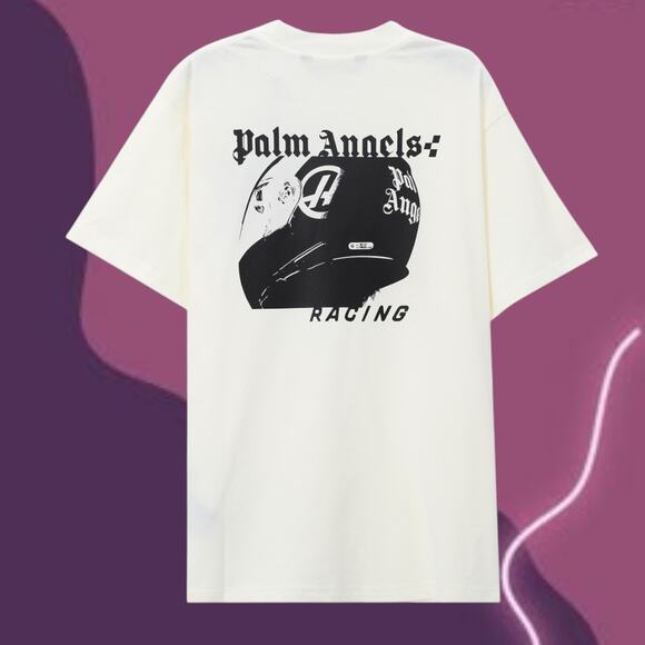 Palm Angels Men's Casual T-Shirt Short Sleeve - Picture 2 of 5